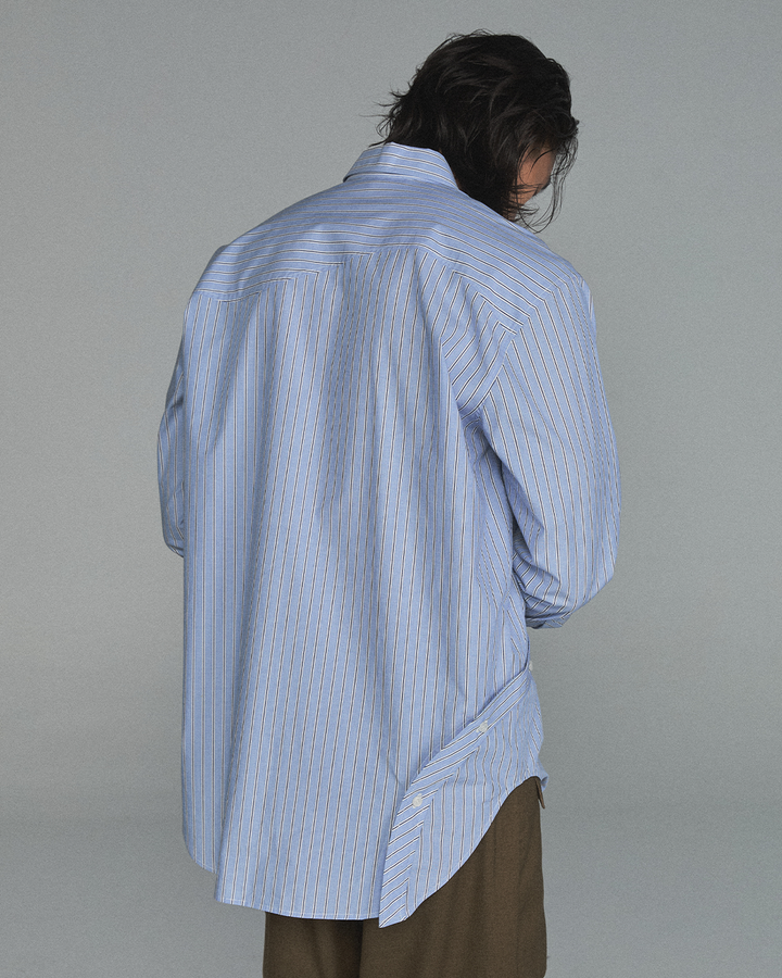 GH CURVED PLACKET STRIPE SHIRT