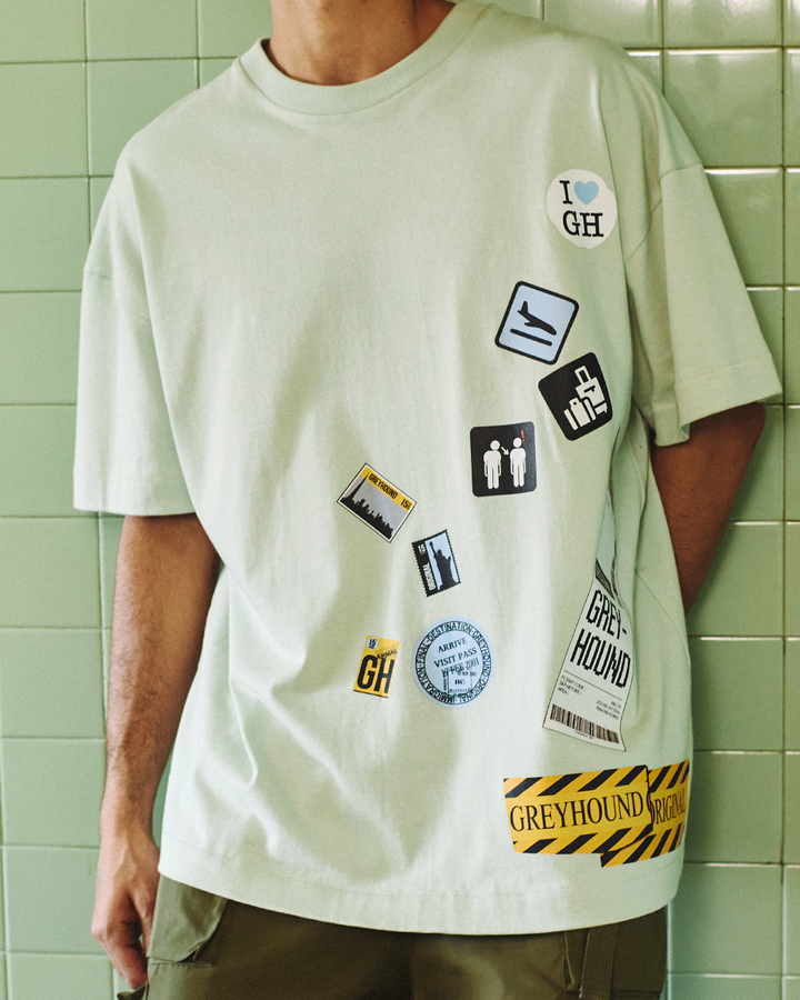 GH "TRAVEL STICKERS" T-SHIRT