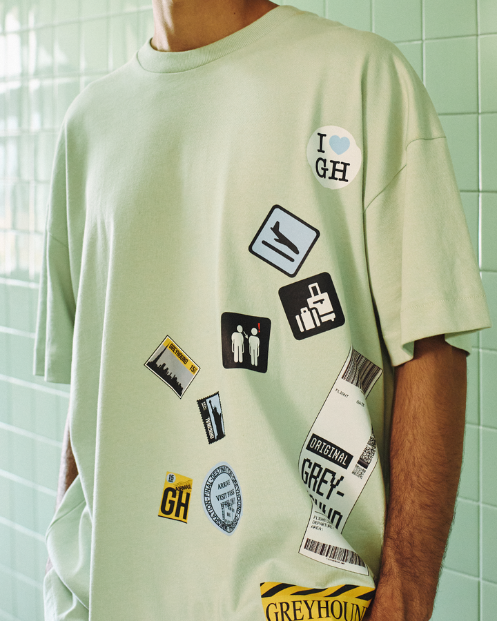 GH "TRAVEL STICKERS" T-SHIRT