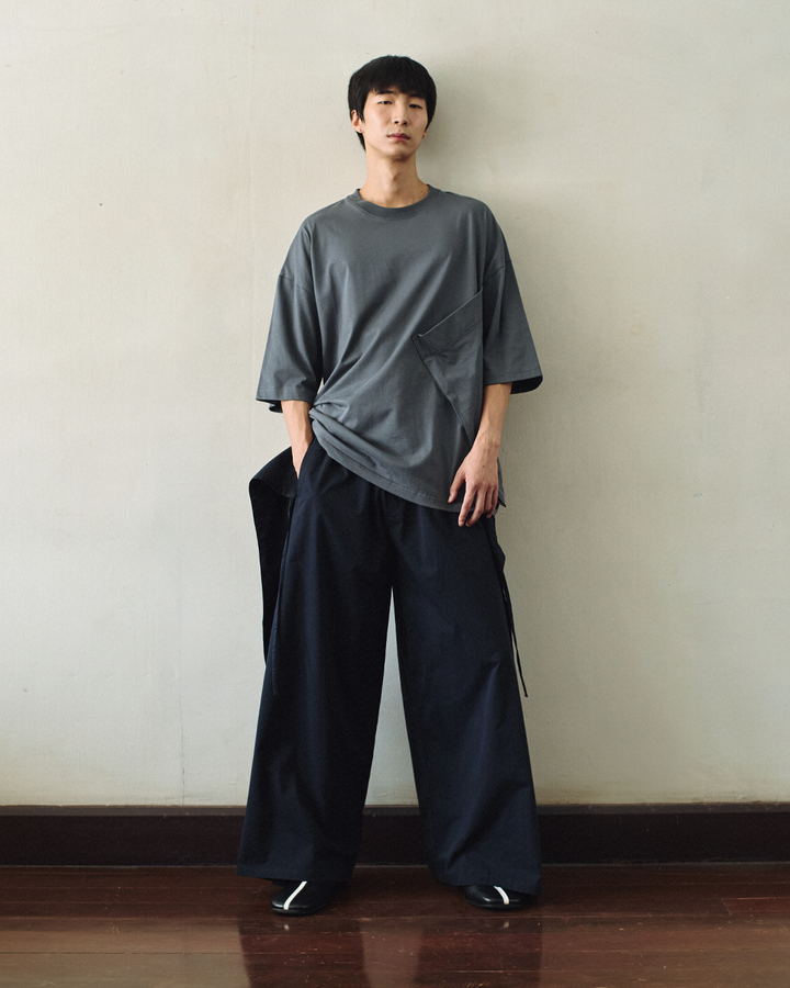 GH SLANT OVERSIZED POCKET T SHIRT