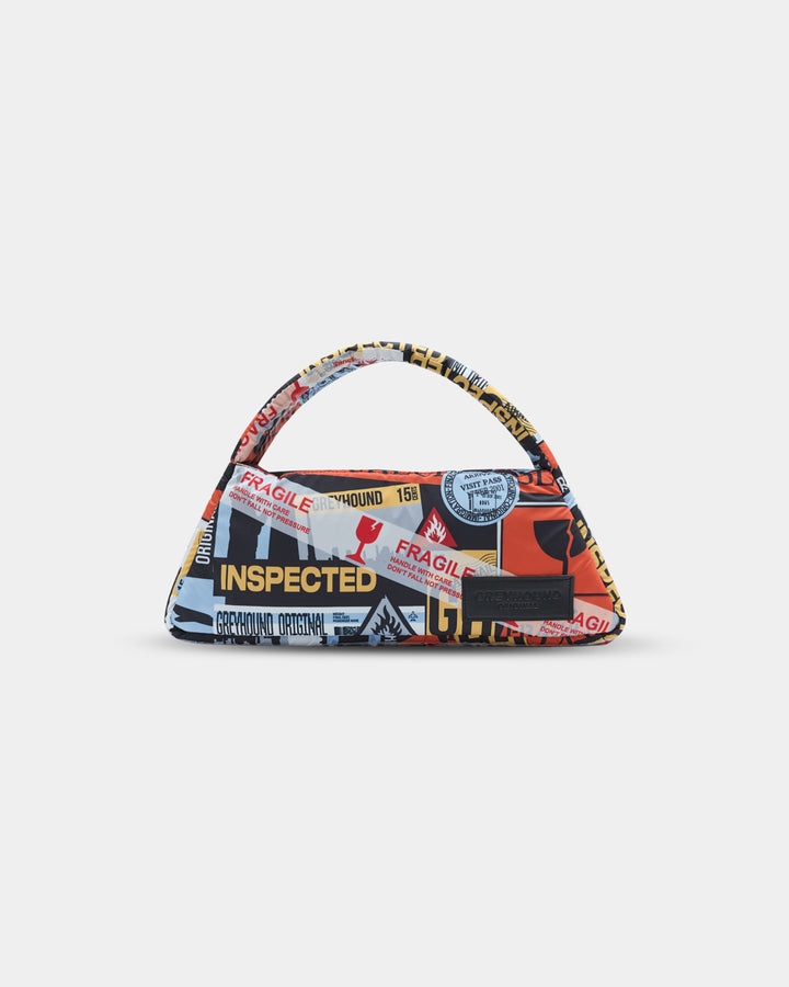 GH TRIANGLE PRINTED PUFFER BAG