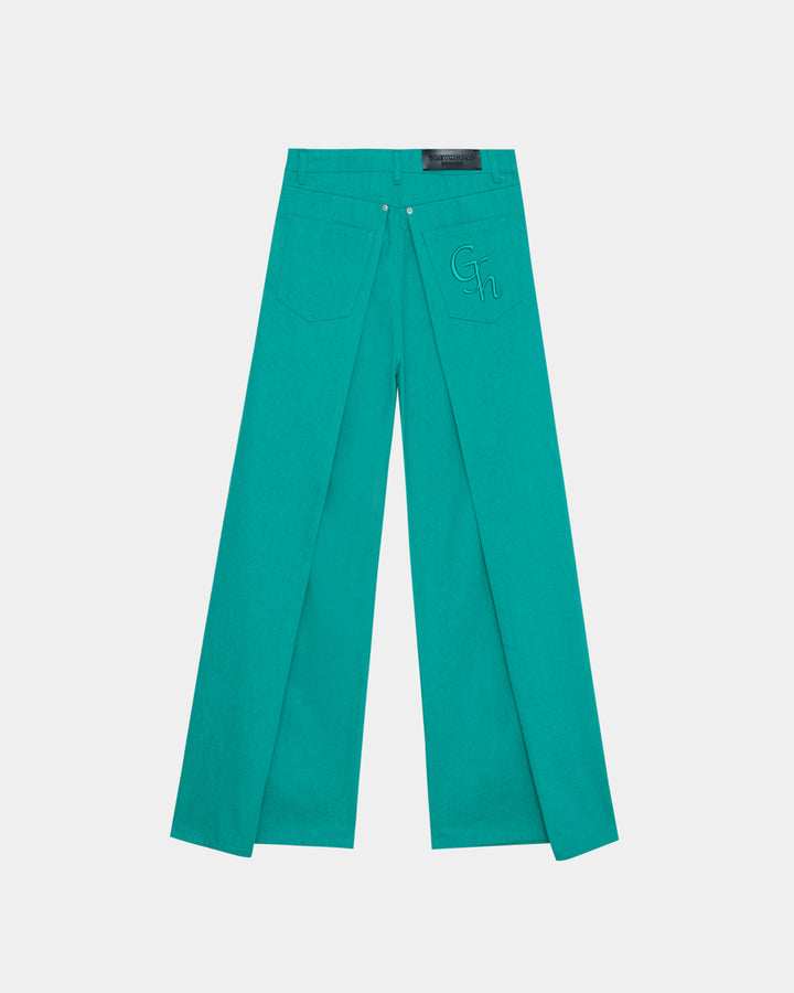 GH FLAP GREEN MOULDS JEANS