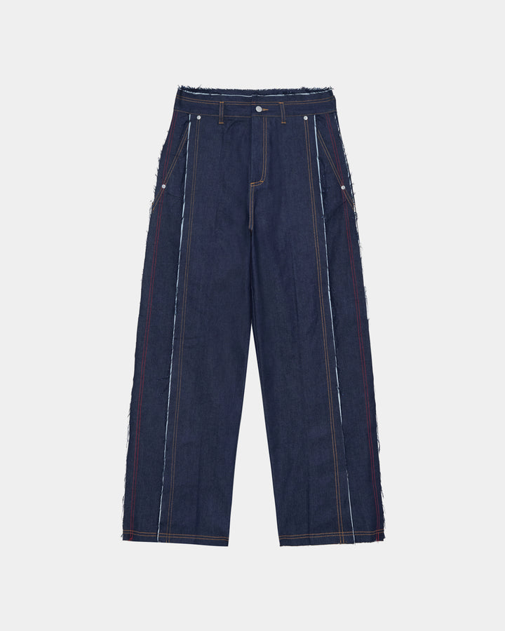 GH LARGE PLEATED RAW DENIM