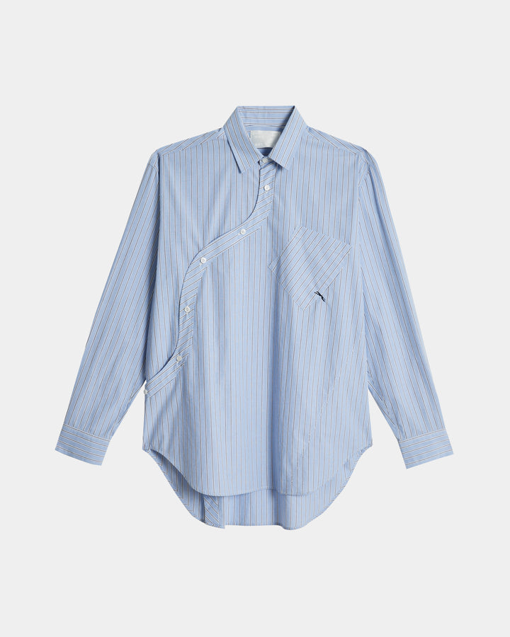 GH CURVED PLACKET STRIPE SHIRT